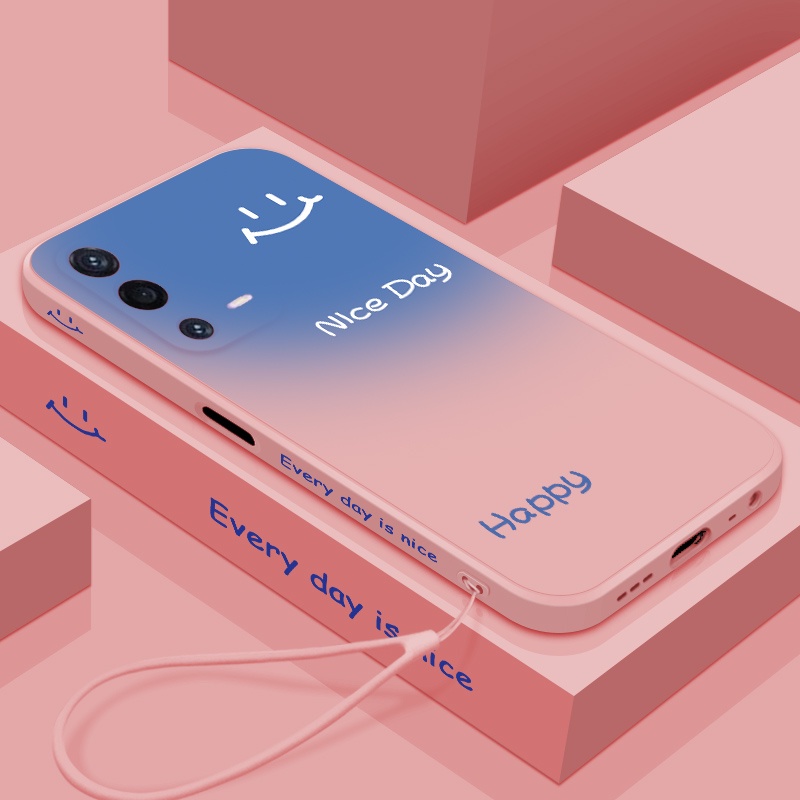 Ốp Điện Thoại silicone Mềm Siêu Mỏng Màu gradient Chống Sốc Cho OPPO A55 4G