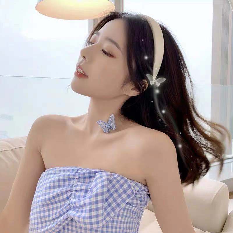 Băng đô cài tóc màu trơn thiết kế đơn giản thời trang dành cho nữ