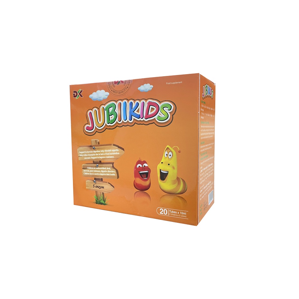Ống uống hỗ trợ tiêu hóa Jubiikids ĐK chống suy dinh dưỡng cho trẻ nhỏ hộp 20 ống