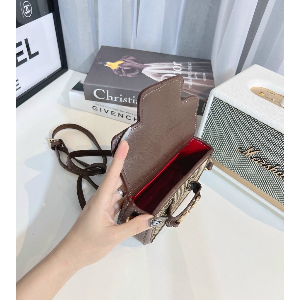 TÚI Đeo chéo HÀ HỒ mini dây tháo rời túi da cao cấp hàng chuẩn QC loại 1