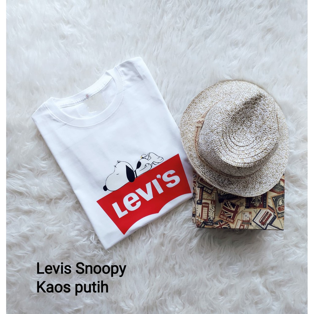 Áo Thun In Hình Chú Chó Snoopy Đáng Yêu Levis