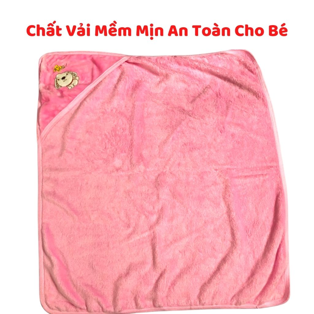 Chăn Quấn Ủ Kén Cao Cấp Lót Lông 100% Cotton Giữ Ấm Cho Bé, Alokids Tb