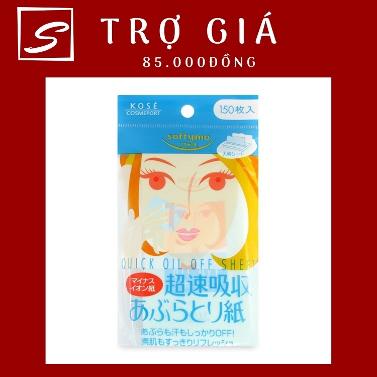 [Auth] 150 miếng GIẤY THẤM DẦU KOSE SOFTYMO NHẬT BẢN. | BigBuy360 - bigbuy360.vn