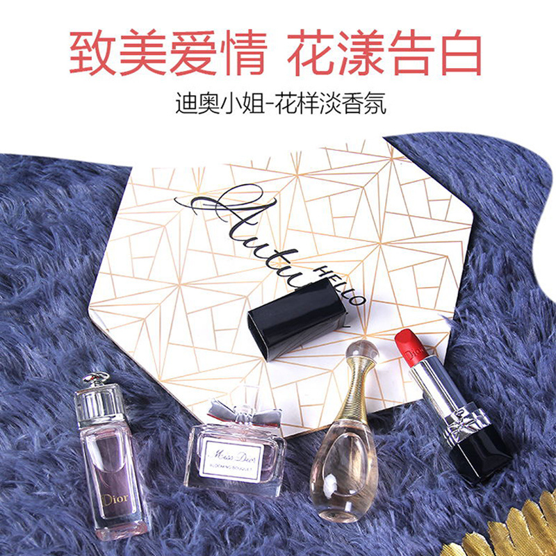 DIOR (Hàng Mới Về) Set Son Môi Kèm Hộp Đựng Màu Hồng Xinh Xắn 999