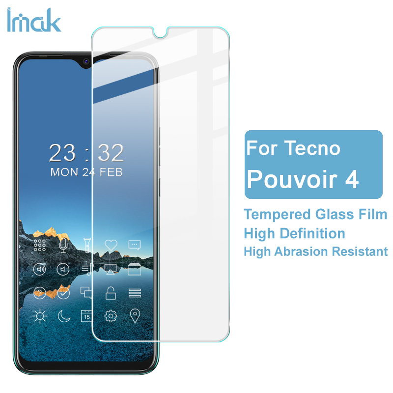 IMAK Kính Cường Lực Bảo Vệ Màn Hình Điện Thoại Tecno Pouvoir 4 Pro 9h Siêu Mỏng