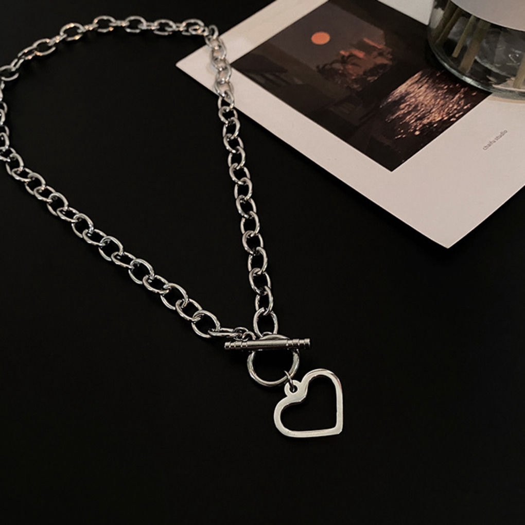 Dây chuyền thép titan mặt hình trái tim 22477 ot phong cách nhật hàn cá tính thời trang