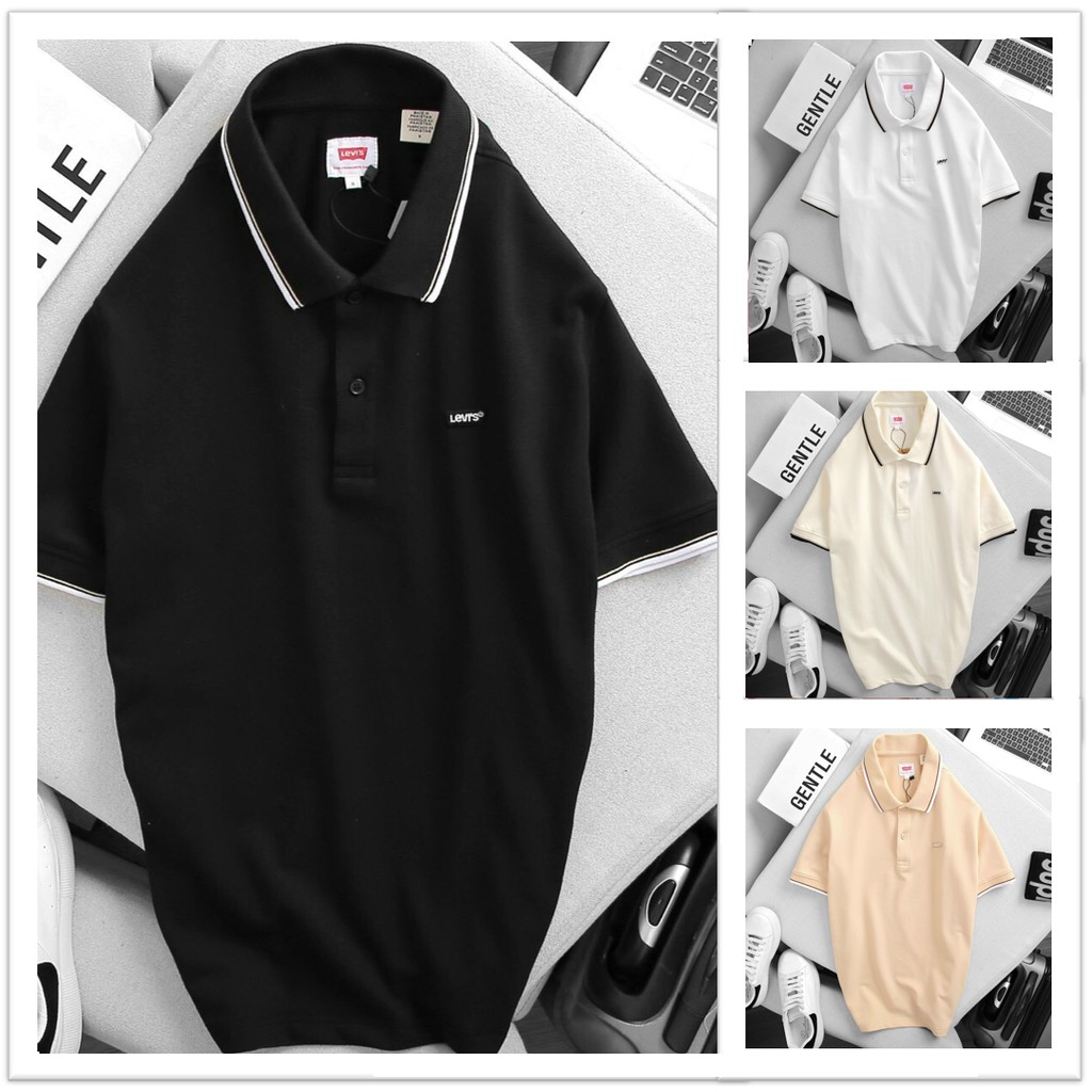 Áo thun nam - Áo polo Unisex có cổ cao cấp giãn 4 Chiều hình thêu Leeno | BigBuy360 - bigbuy360.vn