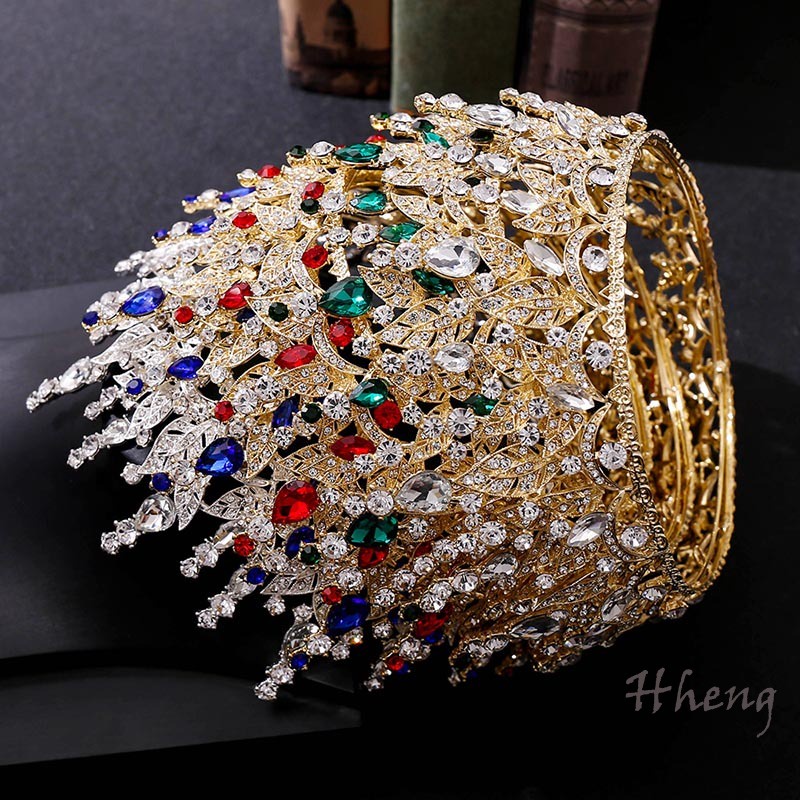 YADORNOS Nữ hoàng tóc trang sức bó nóng bán mũ hợp kim inlay kim cương cô dâu phụ kiện đám cưới