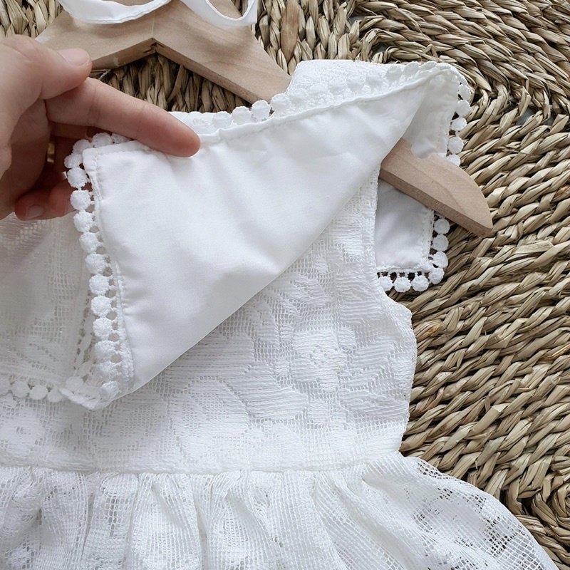 Body Váy Công Chúa Cổ Vuông 𝐍𝐇𝐈́𝐌 𝐗𝐔̀ 𝐊𝐈𝐃𝐒 Cho Bé Gái Sơ Sinh, Đầy Tháng, Thôi Nôi, Sinh Nhật B036
