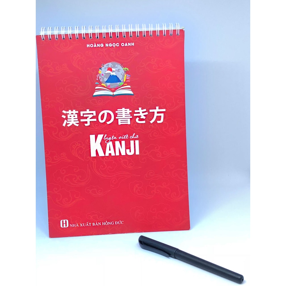 Sách tiếng Nhật - Luyện Viết Chữ Kanji (Tặng Kèm 1 Bút + Ngòi + Sổ tập làm văn và sổ luyện viết chữ Hán Freestyle)