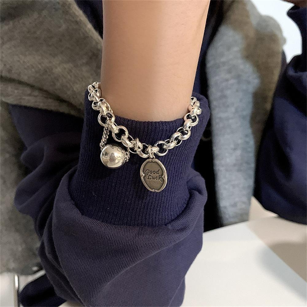 Vòng Tay Dây Xích Dày Thời Trang Dự Tiệc Cho Nam Và Nữ