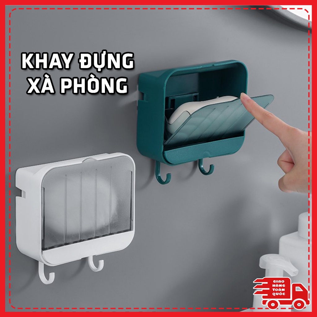 Khay Xà Bông Dán Tường , Khay Kệ Xà Phòng Nhà Tắm Bằng Nhựa Treo Tường Chịu Lực