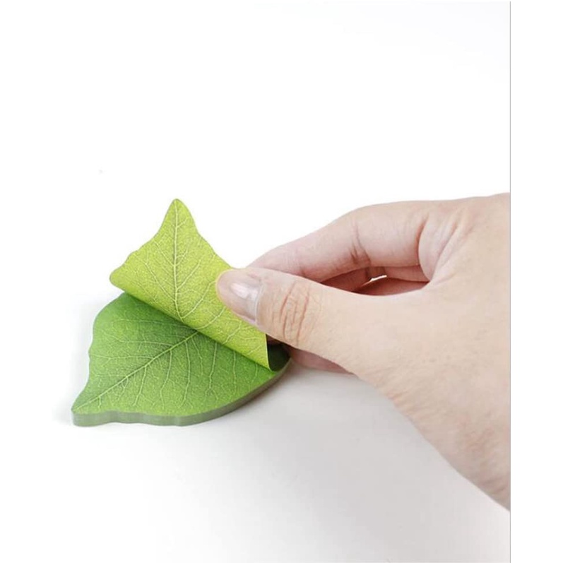 Set 50 Tờ Giấy Ghi Chú Họa Tiết Lá Cây Sáng Tạo