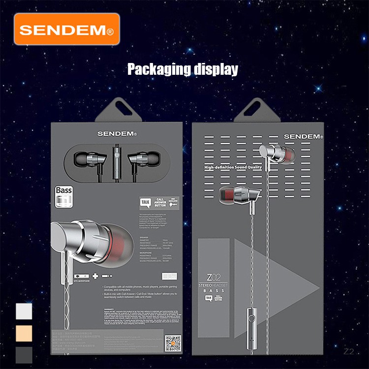 [Mã ELFLASH5 giảm 20K đơn 50K] Tai Nghe Sendem Z2 - Cá Tính, Mạnh Mẽ