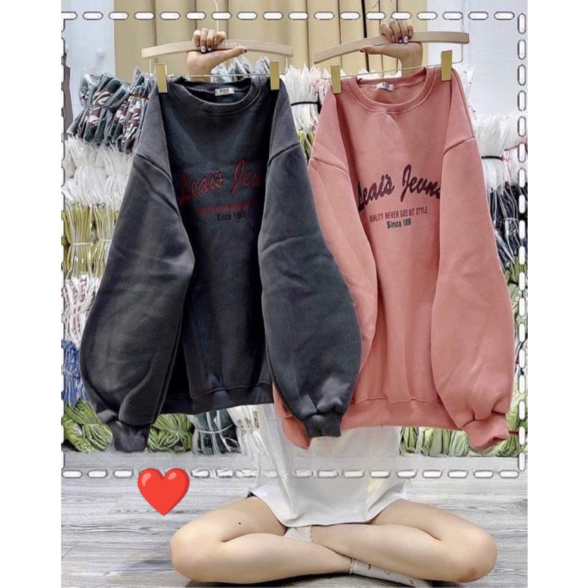 Áo nỉ sw cho chị em freesize