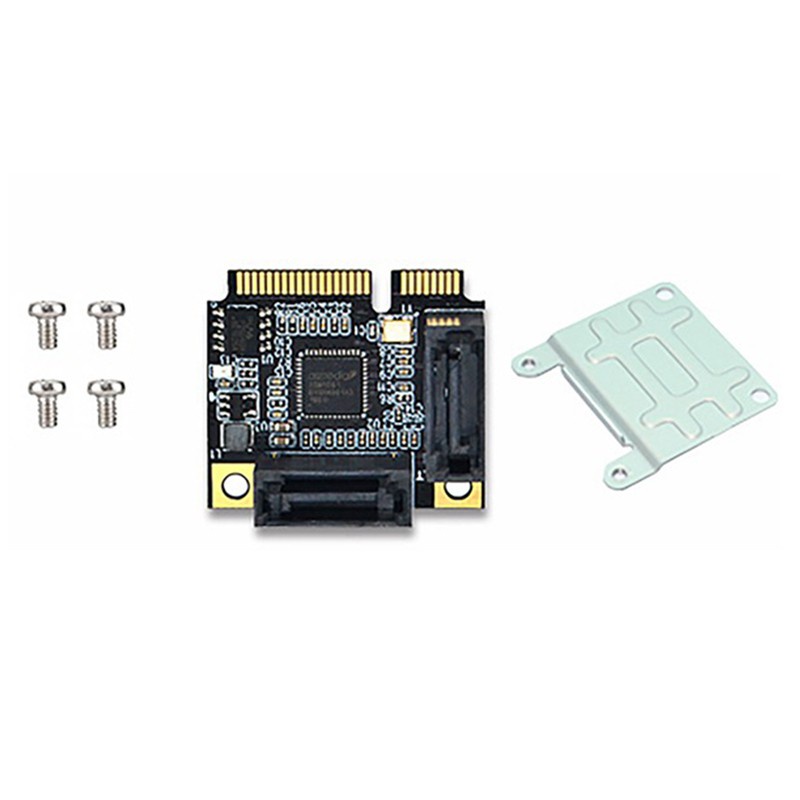 Thẻ Mở Rộng Pci-E 2 Cổng Mini Với Cáp Sata Cho Pc / Máy Tính | BigBuy360 - bigbuy360.vn