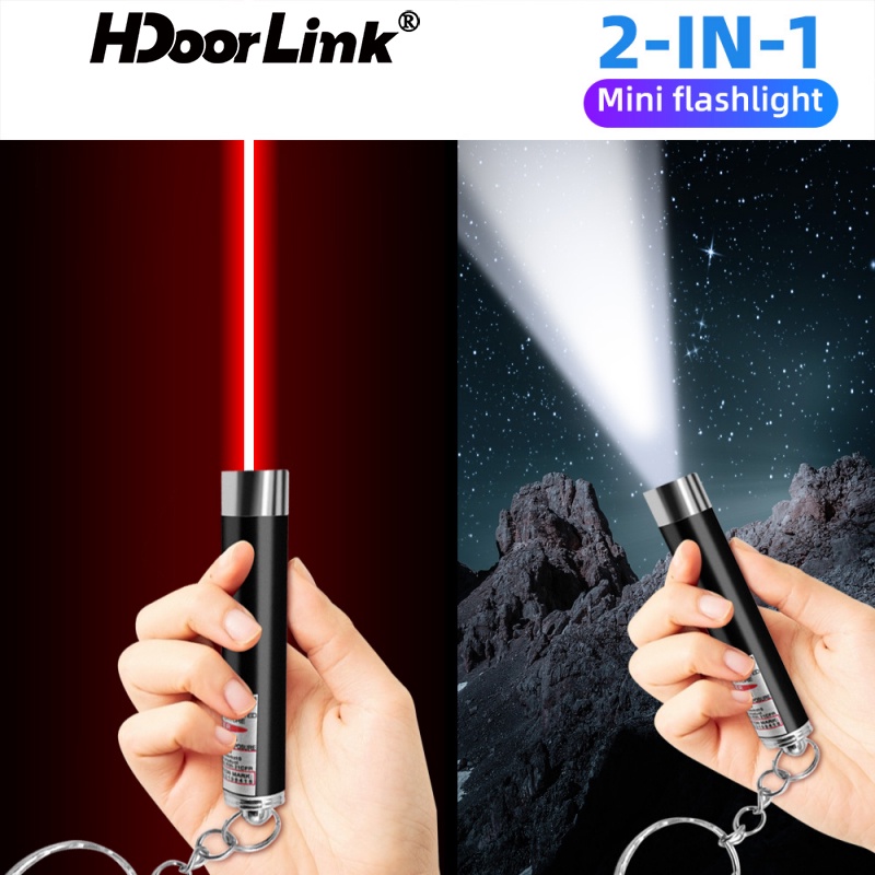 Bút chiếu tia laser đỏ mini 2 trong 1 vui nhộn dành cho mèo