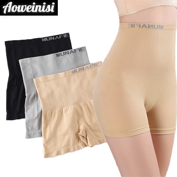 Quần lót định hình Aoweinisi phong cách boxer lưng cao thoáng khí tạo cảm giác thoải mái khi mặc