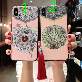 Ốp lưng iphone 11 11pro 11promax Flower Soft TPU có tua