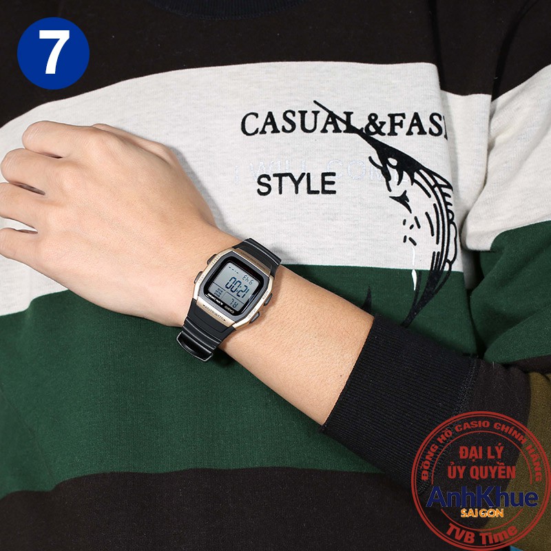 Đồng hồ nam dây nhựa Casio Standard chính hãng Anh Khuê W-96 Series | BigBuy360 - bigbuy360.vn