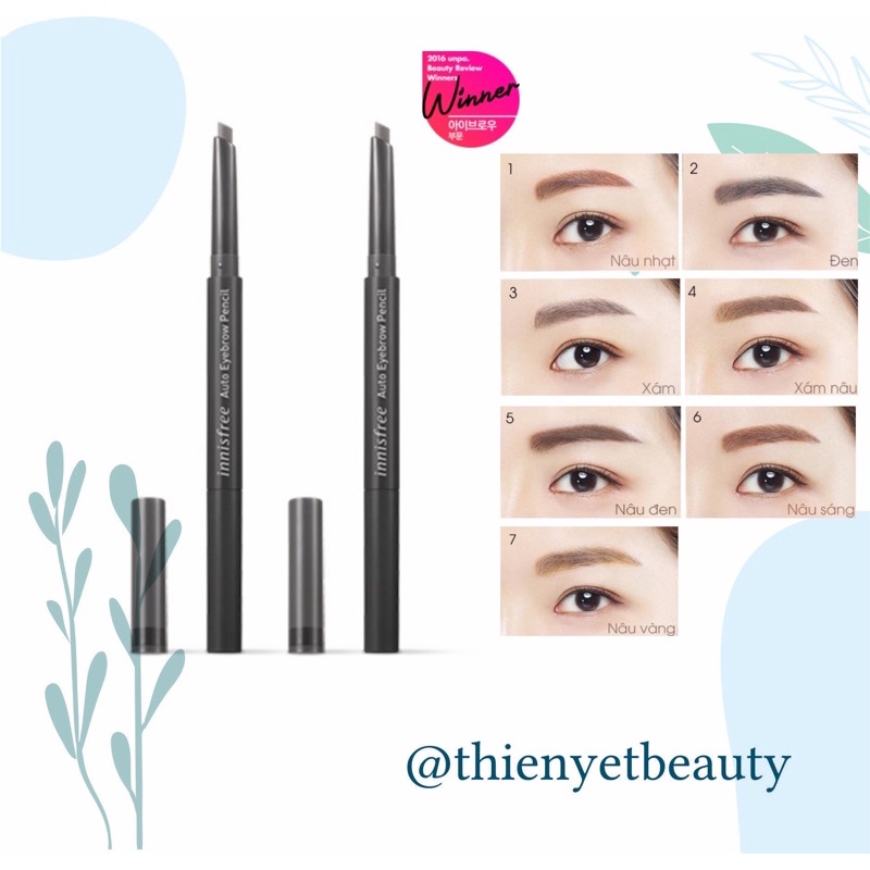 INN- Chì kẻ chân mày Auto Eyebrow Pencil | BigBuy360 - bigbuy360.vn
