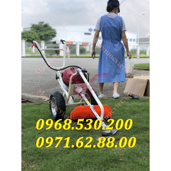 Máy cắt cỏ một người dùng HONDA GX35 có bánh xe đẩy