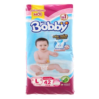 [CHÍNH HÃNG] Bỉm - Tã Dán Bobby Size L42 (Cho bé 9-13kg)