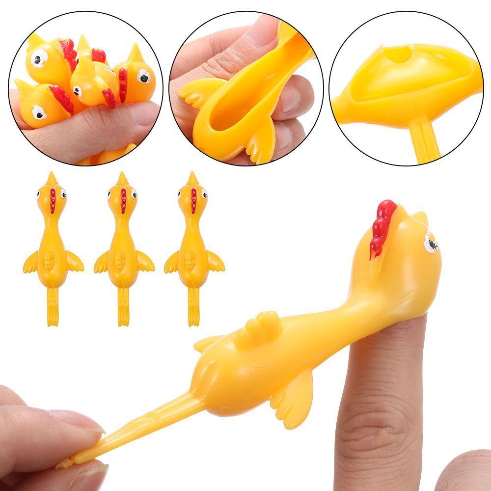 1-20 Con Gà Cao Su Mềm Co Giãn Đồ Chơi Vui Nhộn Cho Trẻ Em Và Người Lớn