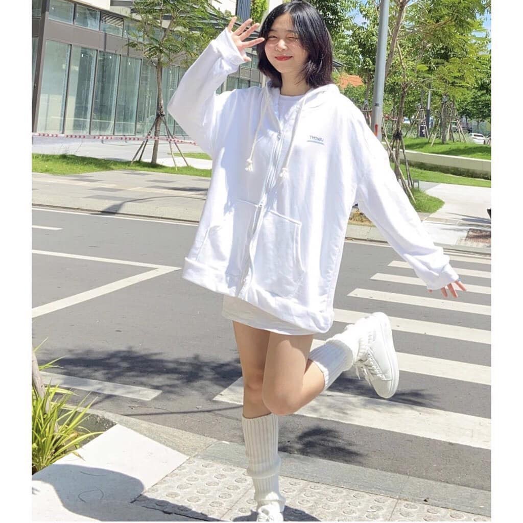 [RE VO DICH] Áo Khoác Nỉ Mặt Cười, Hoodie khoá dây kéo Nhiều Màu