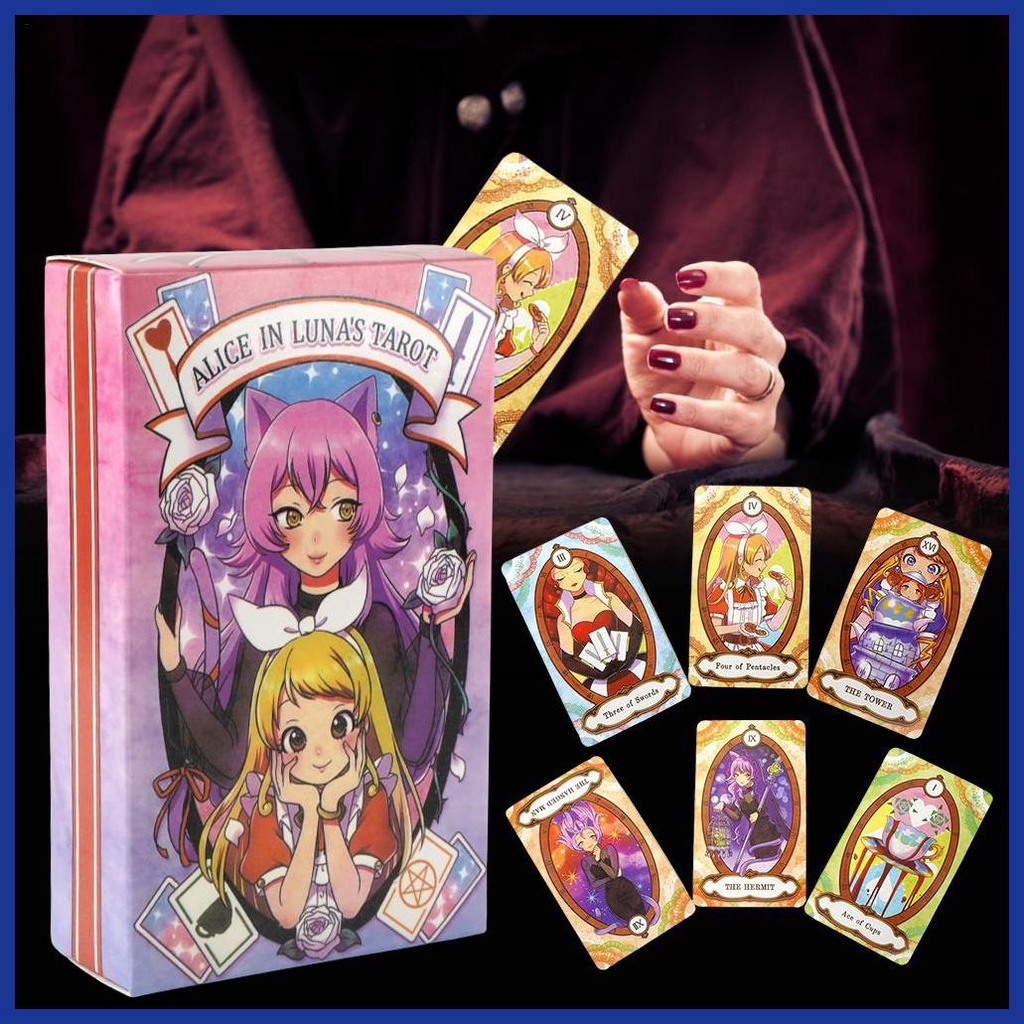 Bộ Bài Tarot Tiếng Anh ALICE IN Luna 'S Decks