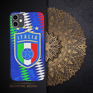 Ốp iphone bóng đá logo đội tuyển italia xanh da trời cực đẹp cho Iphone 5 6 7 8 Plus 11 12 Pro Max X Xr FOO20211814