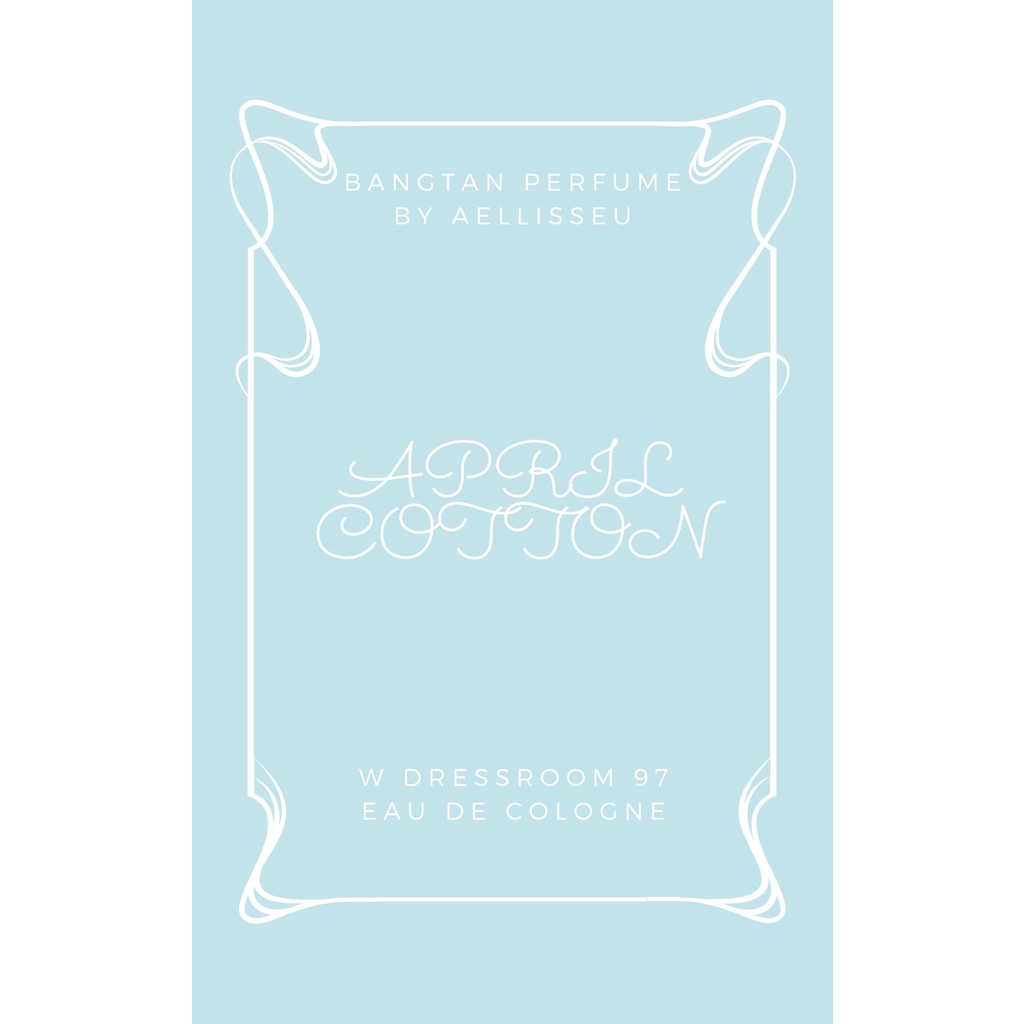 Chiết W Dressroom April Cotton 97 – Xịt thơm Cheap Moment JK / nhóm nhạc BTS