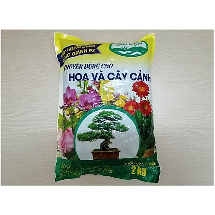 Túi 2 kg Phân bón hữu cơ cho hoa hồng, rau sạch, cây cảnh