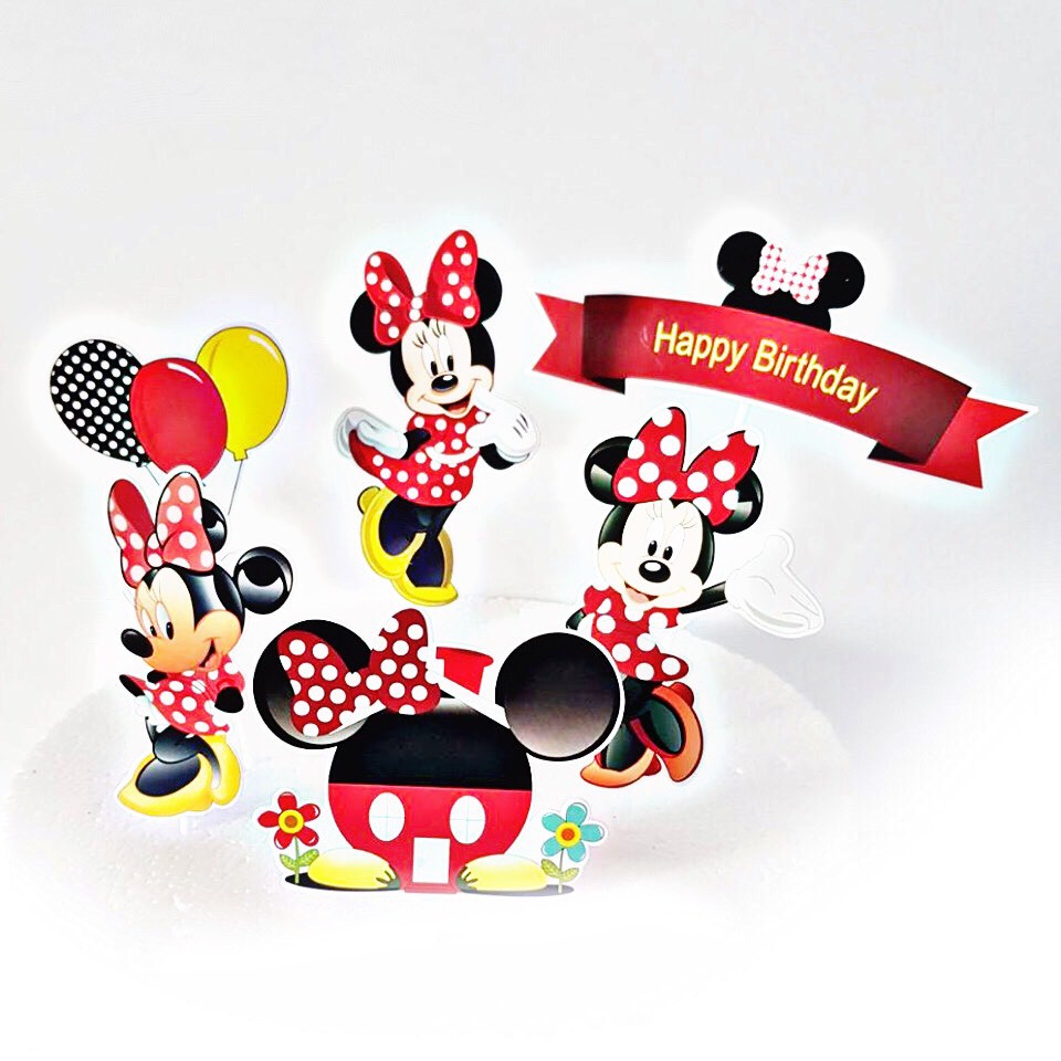 [SIÊU RẺ❤️] – Set cắm chuột Mickey - Trang trí bánh sinh nhât bánh kem