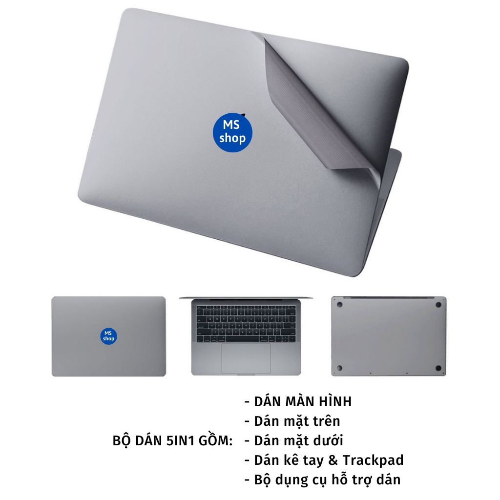 DÁN MACBOOK BẢO VỆ FULL CHÍNH HÃNG JRC 5 IN 1-Macbook air, Macbook pro: Chống trầy xước, tản nhiệt tốt - DM01
