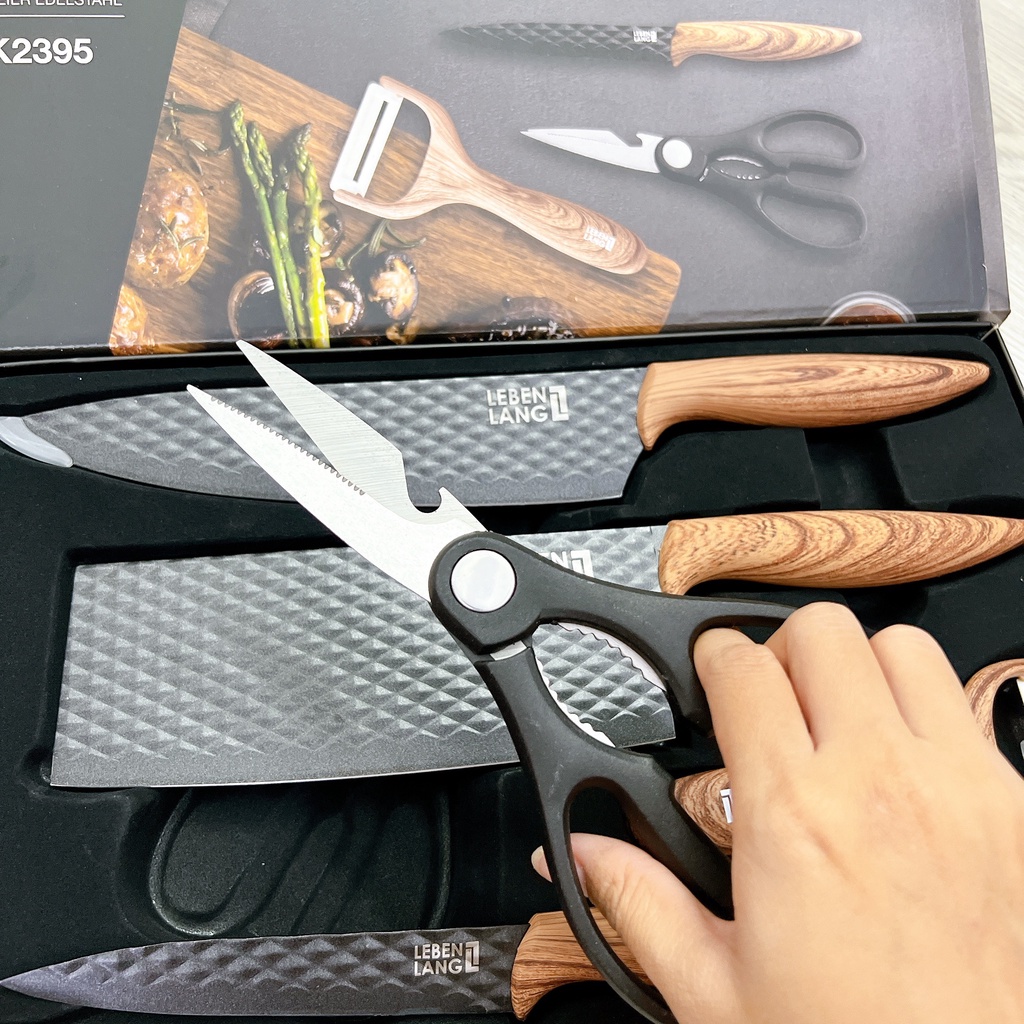 Bộ dao nhà bếp 5 món LEBENLANG LBK2395 ĐỨC