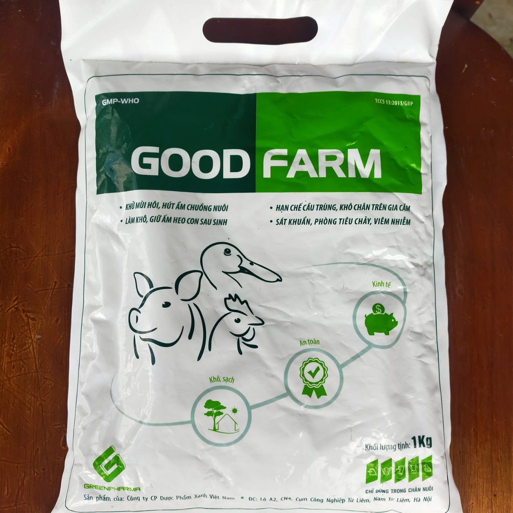 Men Vi sinh rắc chuồng GOOD FARM 1Kg