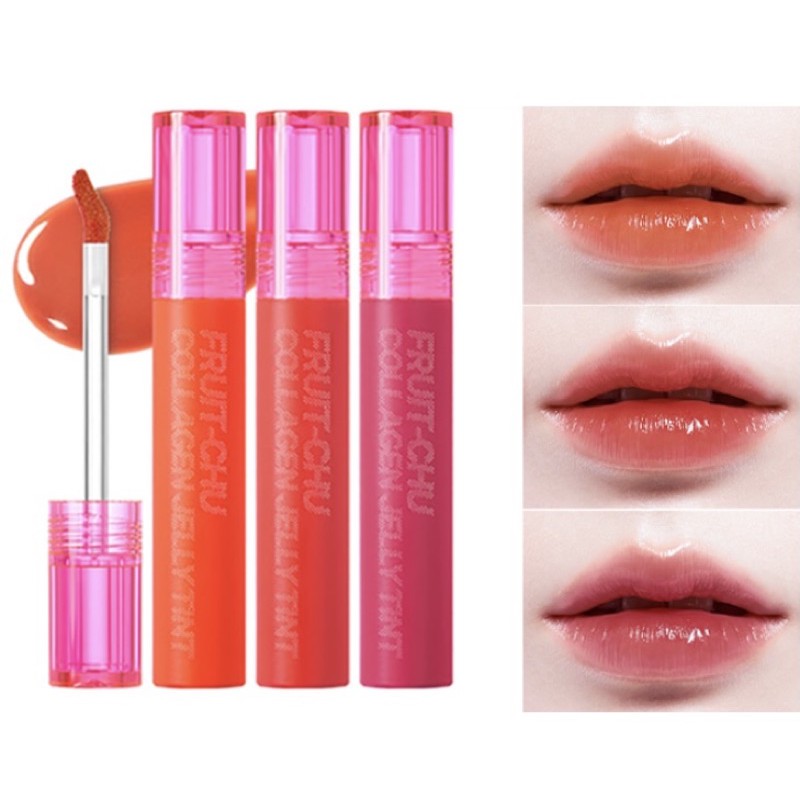 Son tint ngọt ngào 16Brand Fruit-Chu Collagen Jelly Tint