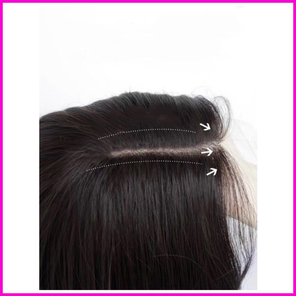 Tóc giả nguyên đầu, cả đầu xoăn sóng ngắn không mái chất sợi tơ cao cấp tặng lưới đội 9081