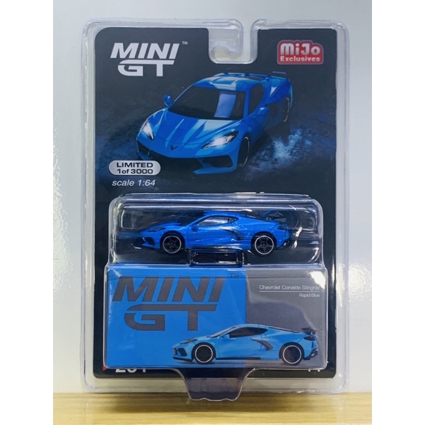 Hobby Store xe mô hình MiniGT Chevrolet Corvette Stingray Rapid Blue