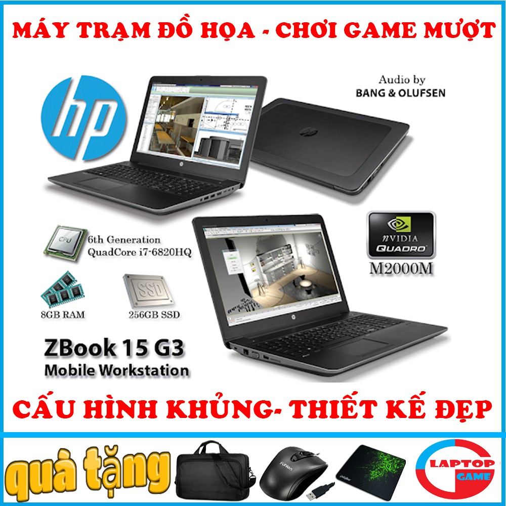 HP Zbook 15 G3 core i7 6820hq - máy trạm đồ họa và chơi game, laptop cũ đồ họa như mới