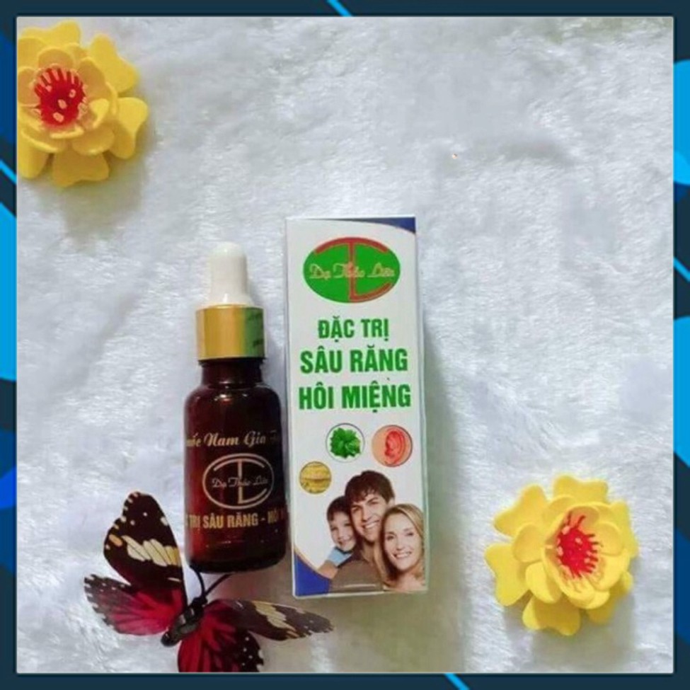 Tinh dầu RĂNG MIỆNG Dạ Thảo Liên 20ML tặng cốc thủy tinh ống hút