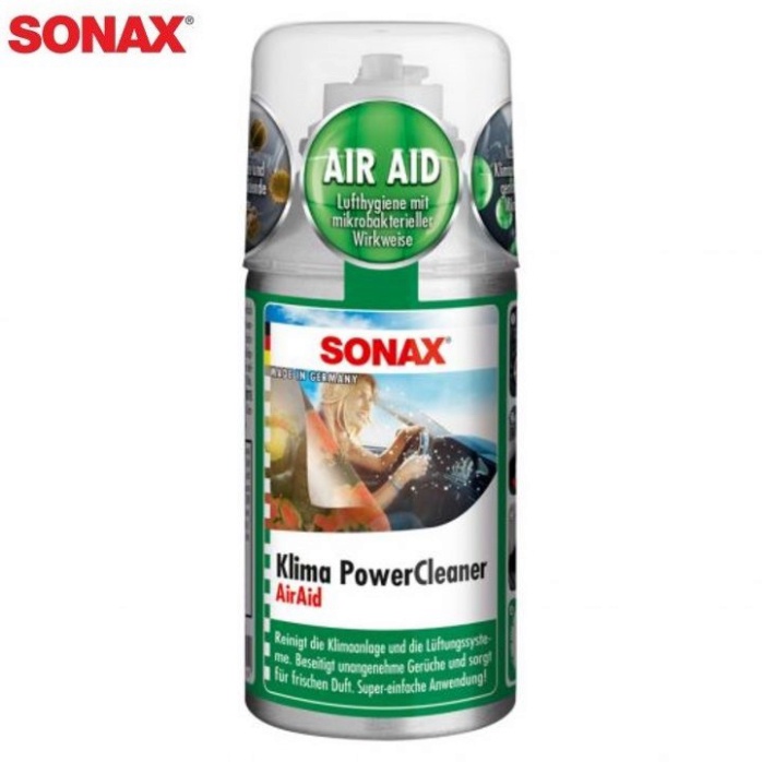 Chai khử mùi, diệt khuẩn làm sạch dàn lạnh trong xe ô tô, thương hiệu Sonax 323100 dung tích: 100 ml - Hàng chính hãng {