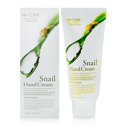 KEM DƯỠNG DA TAY 3WCLINIC SNAIL HANDCREAM  100ML CHIẾT XUẤT ỐC SÊN