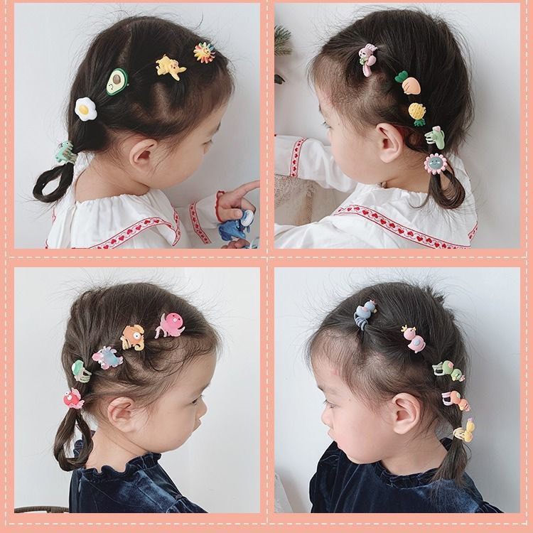 [Sao nhí đúng điệu] Cột tóc hoạt hình cho bé phong cách Hàn Quốc