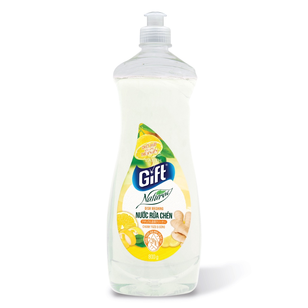 Nước rửa chén Gift Natural 800g  hương thơm từ thiên nhiên