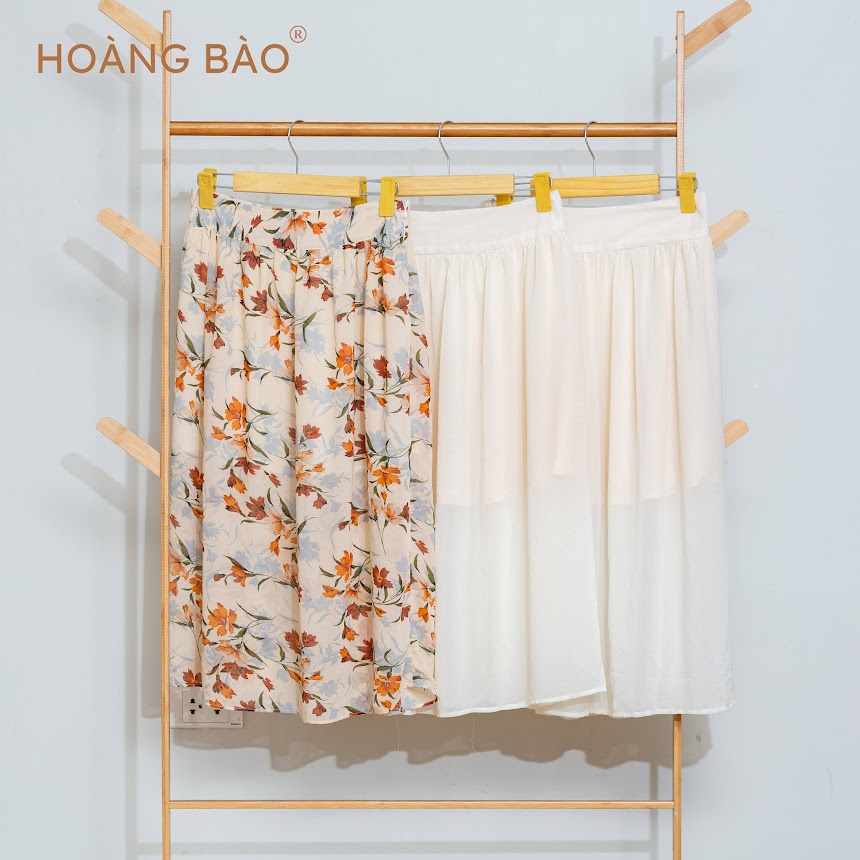 Chân váy dài, voan ý cao cấp mềm đẹp , rất bền, cạp có khoá ôm khít nhiều mâù