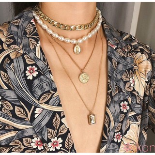 Vòng cổ nhiều lớp Retro 2