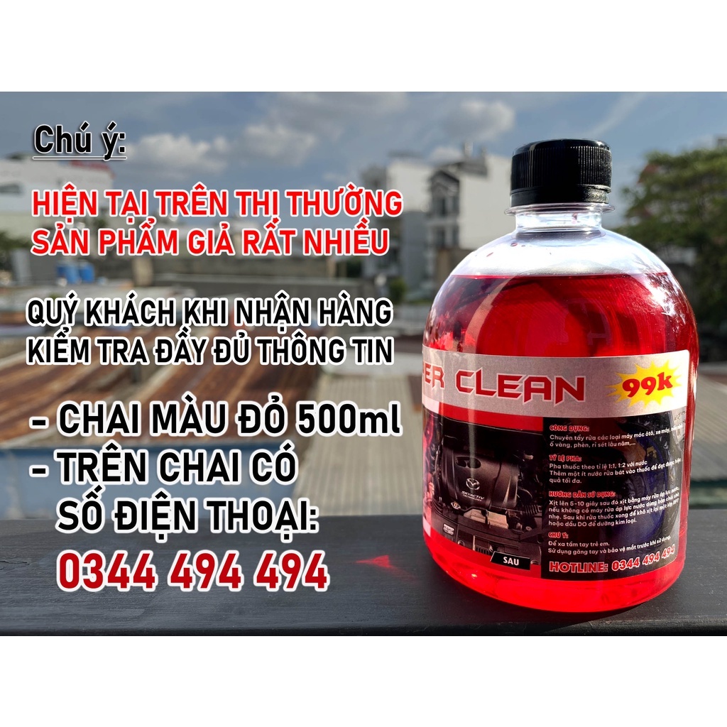 COMBO 5 CHAI SUPER CLEAN DUNG DỊCH TẨY RỬA SIÊU MẠNH