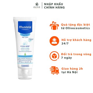 [HÀNG CHÍNH HÃNG] Kem Dưỡng Da Mặt Cho Trẻ Sơ Sinh & Em Bé Da Thường Mustela 40ml